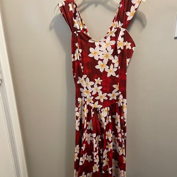 NWOT Royal Hawaiian midi flowered cotton dress, L - Picture 1 of 3